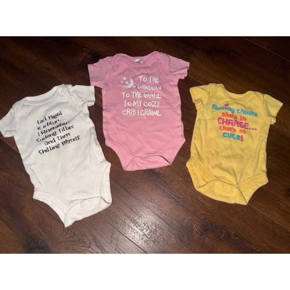 3 Newborn Onesies (cute sayings)